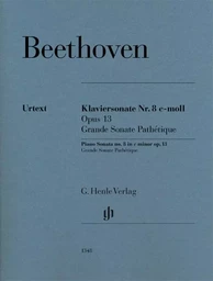 LUDWIG VAN BEETHOVEN : SONATE POUR PIANO N 8 EN UT MINEUR OP. 13 (GRANDE SONATE PATHETIQUE)