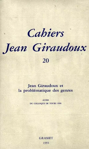 Cahiers numéro 20 - Jean Giraudoux - GRASSET