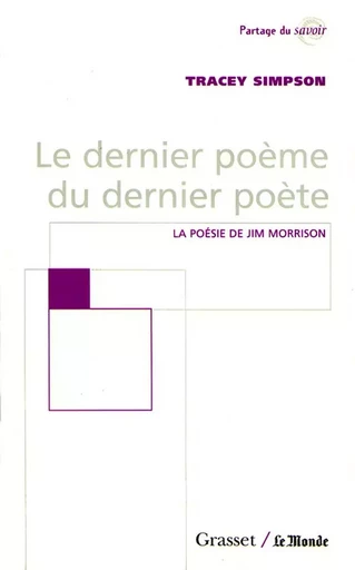 Le dernier poème du dernier poète - Tracey Simpson - GRASSET