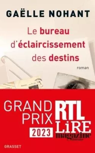 Le bureau d'éclaircissement des destins - Gaëlle Nohant - GRASSET