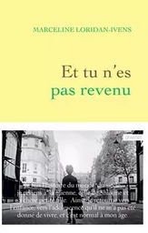 Et tu n'es pas revenu Prix Lectrice Elle