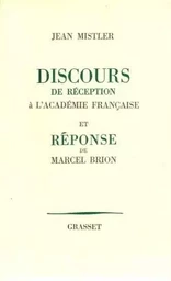 Discours de réception à l'Académie française