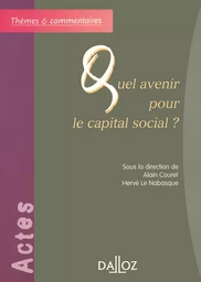 Quel avenir pour le capital social ?