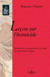 Leçon sur l'homicide - 1re traduction française du latin