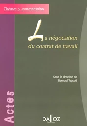 La négociation du contrat de travail