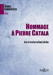 Hommage à Pierre Catala