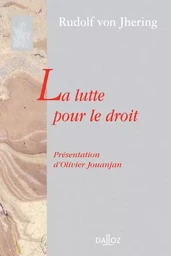 La lutte pour le droit - Réimpression de l'édition de 1890