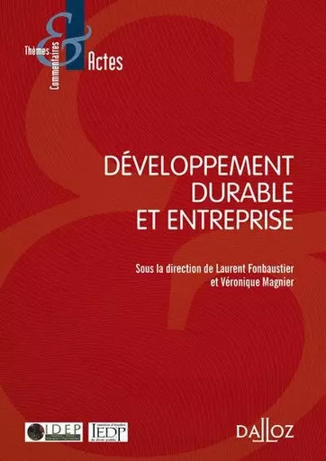 Développement durable et entreprise - Véronique Magnier - Groupe Lefebvre Dalloz