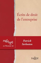 Mélanges en l'honneur de Patrick Serlooten