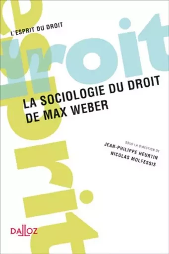 La sociologie du droit de Max Weber - Nicolas Molfessis - Groupe Lefebvre Dalloz