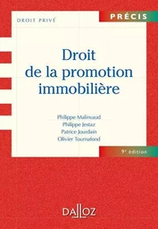 Droit de la promotion immobilière. 9e éd.