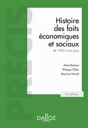 Histoire des faits économiques et sociaux de 1945 à nos jours 5ed