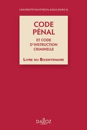 Code pénal et Code d'instruction criminelle, Livre du Bicentenaire