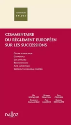 Commentaire du réglement européen sur les successions