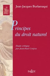 Principes du droit naturel - Réimpression de l'édition de 1756