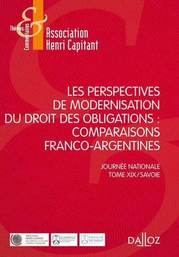 Les perspectives de modernisation du droit des obligations -  Association Henri Capitant - Groupe Lefebvre Dalloz