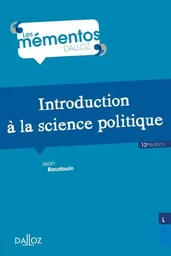 Introduction à la science politique. 12e éd.