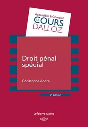 Droit pénal spécial. 7e éd.