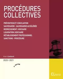 Procédures collectives 2020/2021. Prévention et conciliation . Sauvegarde . Sauvegarde financière. 9e éd. - Prévention et conciliati