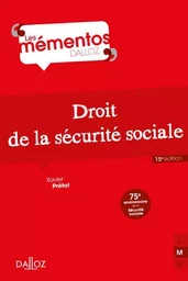 Droit de la sécurité sociale. 15e éd.