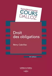 Droit des obligations. 16e éd.