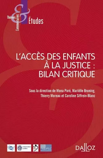 L'accès des enfants à la justice -  - Groupe Lefebvre Dalloz