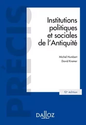 Institutions politiques et sociales de l'Antiquité 12ed