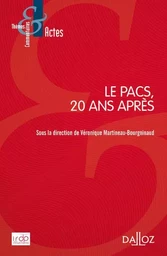 Le PACS, 20 ans après