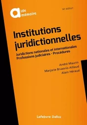 Institutions juridictionnelles 14ed