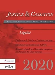 Justice & cassation 2020. L'égalité