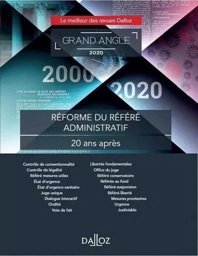 Réforme du référé administratif : 20 ans après -  Collectif - Groupe Lefebvre Dalloz