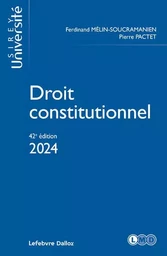 Droit constitutionnel 2024 42ed