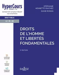 Droits de l'Homme et libertés fondamentales 5ed