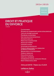 Droit et pratique du divorce 2024/2025. 6e éd.