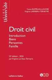 Droit civil 23ed 2024 - Introduction, biens, personnes, famille