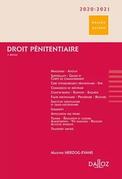 Droit pénitentiaire 2020/2021. 3e éd.