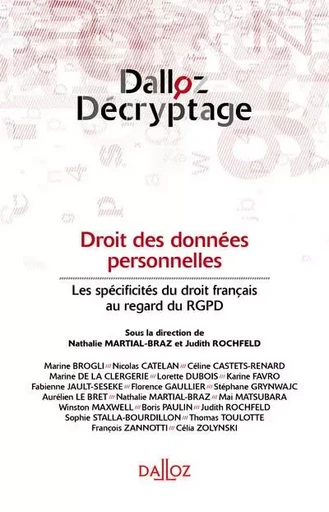 Droit des données personnelles - Les spécificités du droit français au regard du RGPD -  - Groupe Lefebvre Dalloz