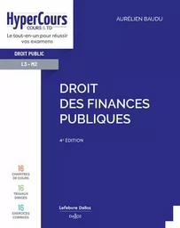 Droit des finances publiques 4ed