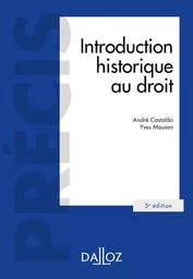 Introduction historique au droit. 5e éd.