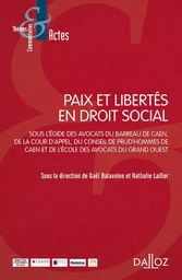 Paix et Libertés en droit social