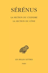 La Section du cylindre. La Section du cône