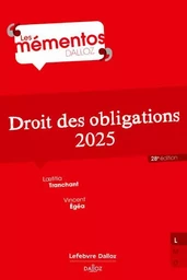 Droit des obligations 2025. 28e éd.