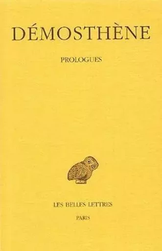 Prologues -  Démosthène - Les Belles Lettres