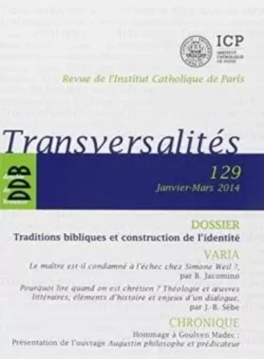 Transversalités n°129 -  Collectif - LETHIELLEUX