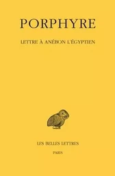 Lettre à Anébon l'Égyptien