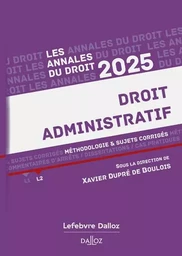 Annales Droit administratif 2025