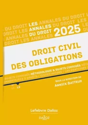 Annales Droit civil des obligations 2025