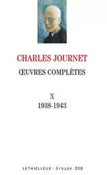 Oeuvres complètes volume X