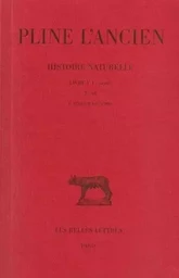 Histoire naturelle. Livre V, 1re partie