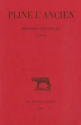 Histoire naturelle. Livre III